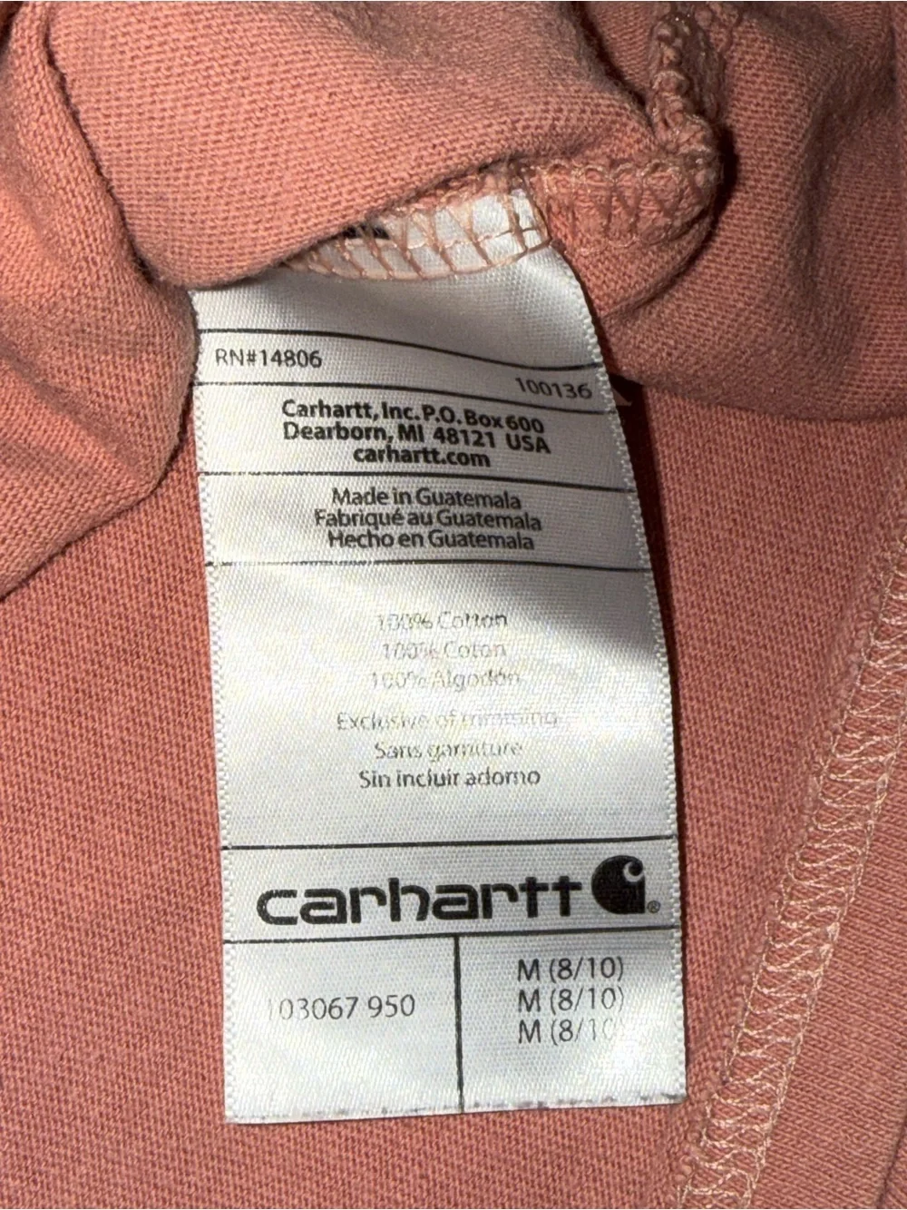 CARHARTT Original FIT HEAVYWEIGHT SHORT SLEEVE POCKET T-SHIRT